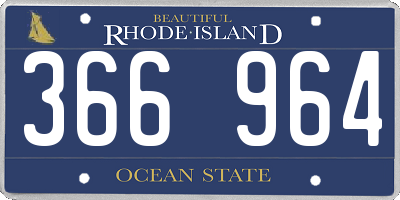 RI license plate 366964