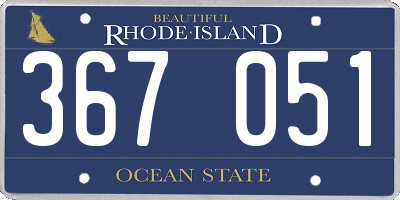 RI license plate 367051
