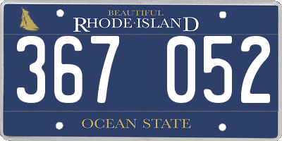 RI license plate 367052
