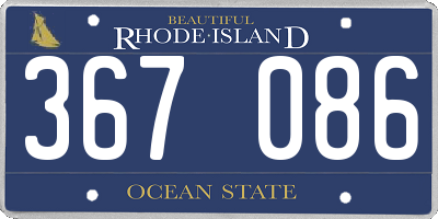 RI license plate 367086