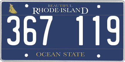RI license plate 367119