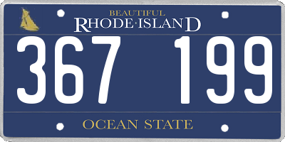 RI license plate 367199
