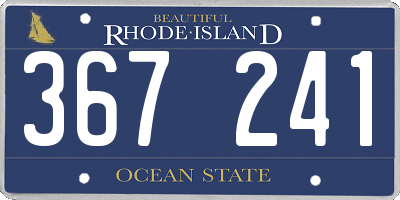 RI license plate 367241