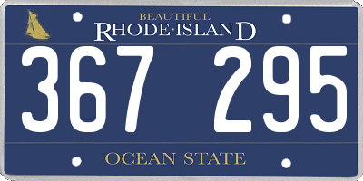 RI license plate 367295