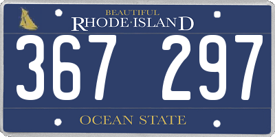 RI license plate 367297