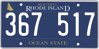 RI license plate 367517