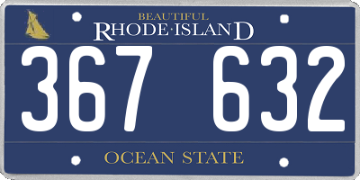 RI license plate 367632