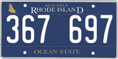 RI license plate 367697