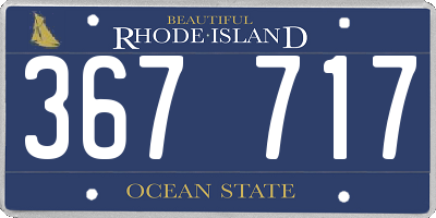 RI license plate 367717