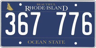 RI license plate 367776