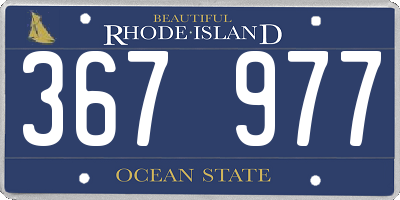 RI license plate 367977