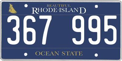 RI license plate 367995