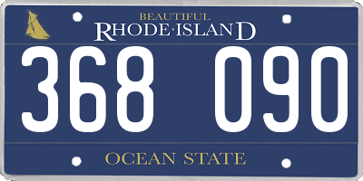 RI license plate 368090