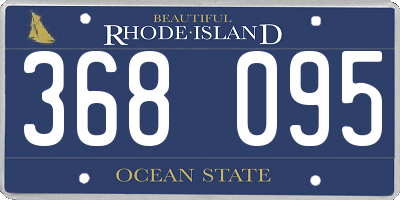 RI license plate 368095