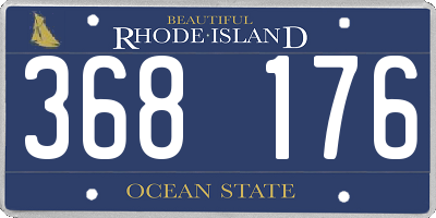 RI license plate 368176