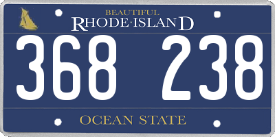 RI license plate 368238