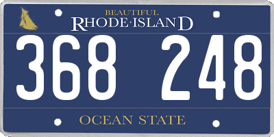 RI license plate 368248
