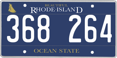 RI license plate 368264