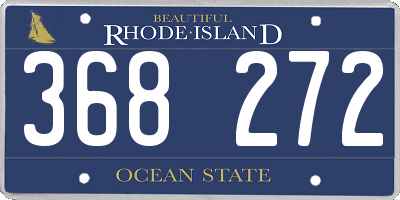 RI license plate 368272