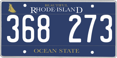 RI license plate 368273