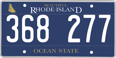 RI license plate 368277