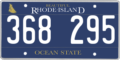 RI license plate 368295