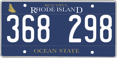 RI license plate 368298