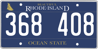 RI license plate 368408
