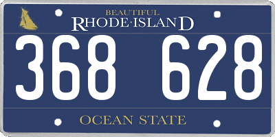 RI license plate 368628