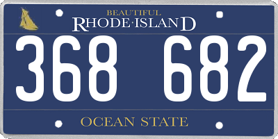 RI license plate 368682