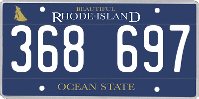 RI license plate 368697