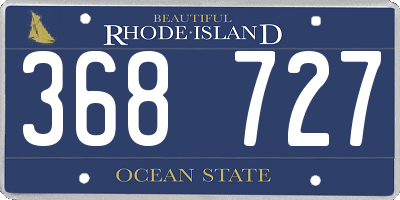 RI license plate 368727