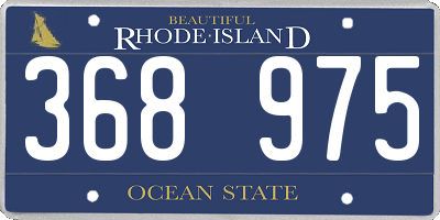 RI license plate 368975