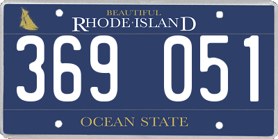 RI license plate 369051