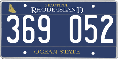 RI license plate 369052