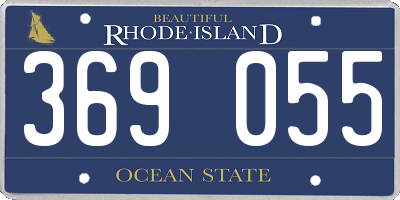 RI license plate 369055