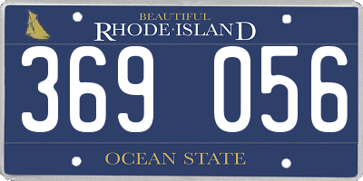 RI license plate 369056