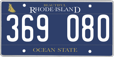 RI license plate 369080