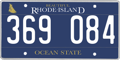 RI license plate 369084