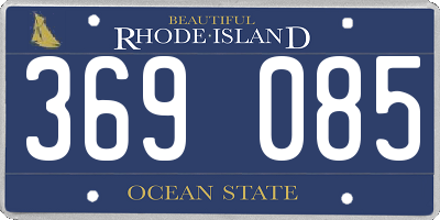 RI license plate 369085
