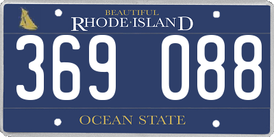 RI license plate 369088