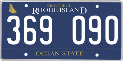 RI license plate 369090