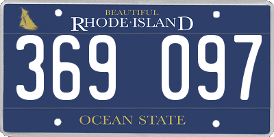 RI license plate 369097