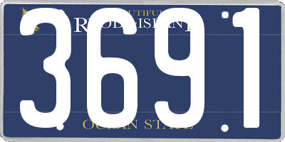 RI license plate 3691
