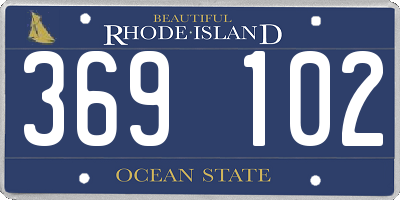 RI license plate 369102