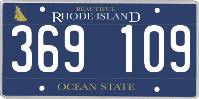 RI license plate 369109