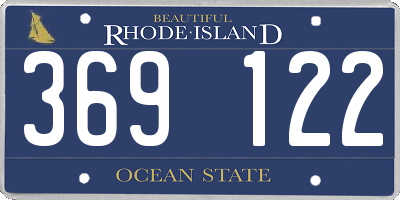 RI license plate 369122