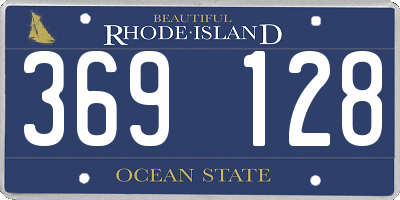 RI license plate 369128