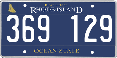 RI license plate 369129