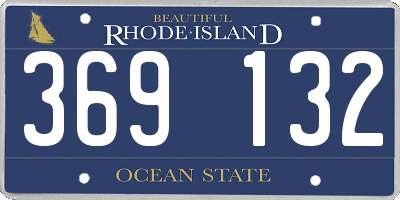RI license plate 369132